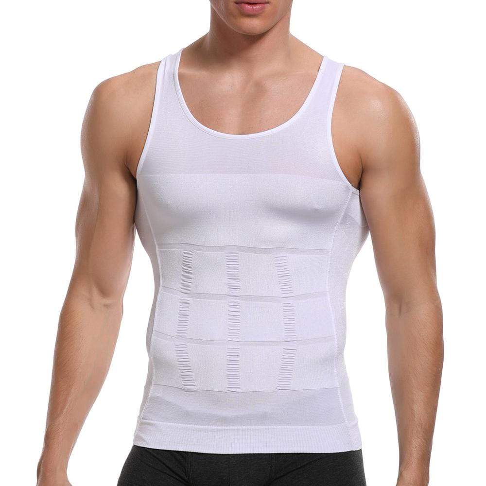 Men Tummy Tucker Slimming Vest Mens Waist Trainer Undershirt Trimmer Slimming Vest Men's Waist Trainer Vest