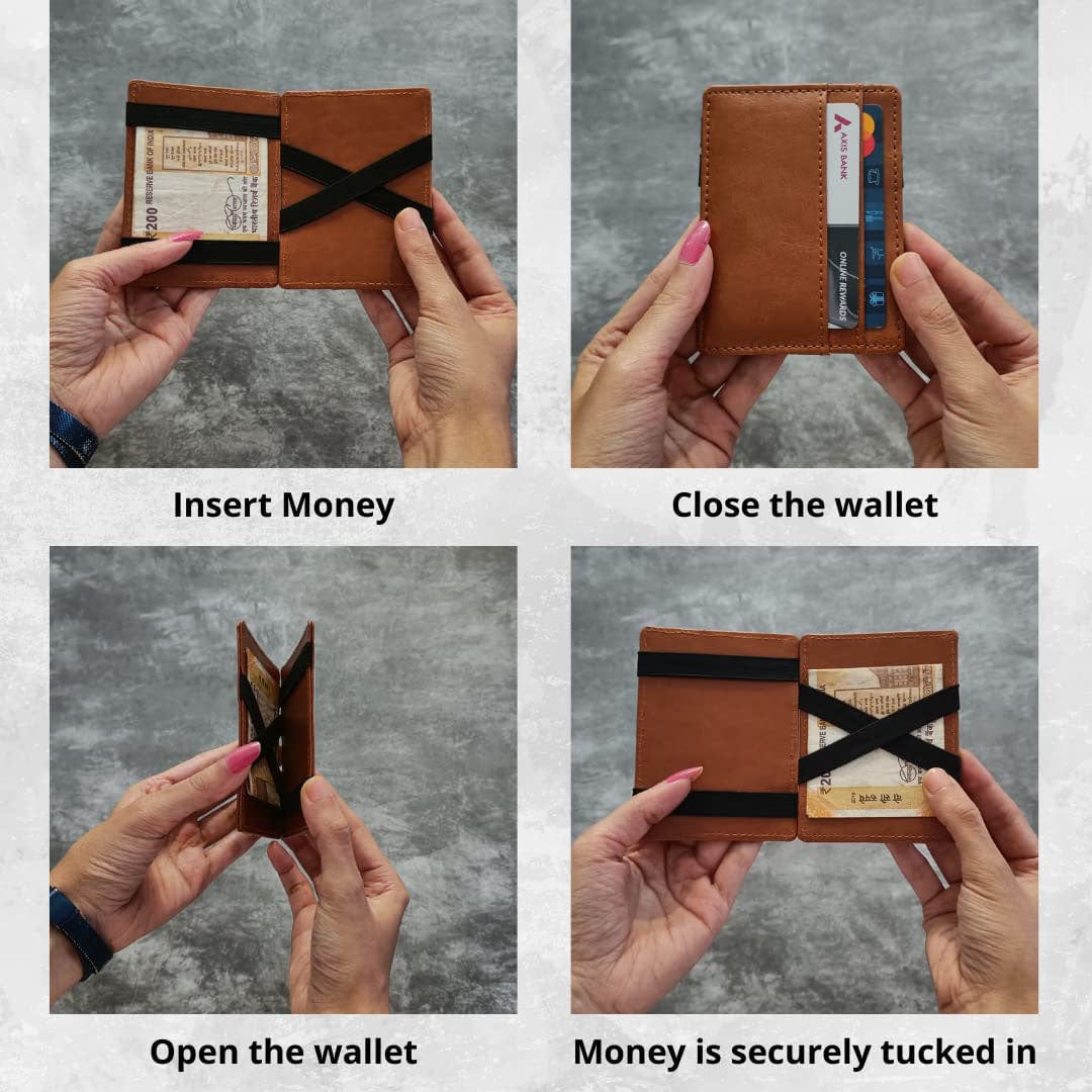 Mens wallet Best Bifold Leather Money Clip Wallets for men Bifold Leather Money Clip Wallet