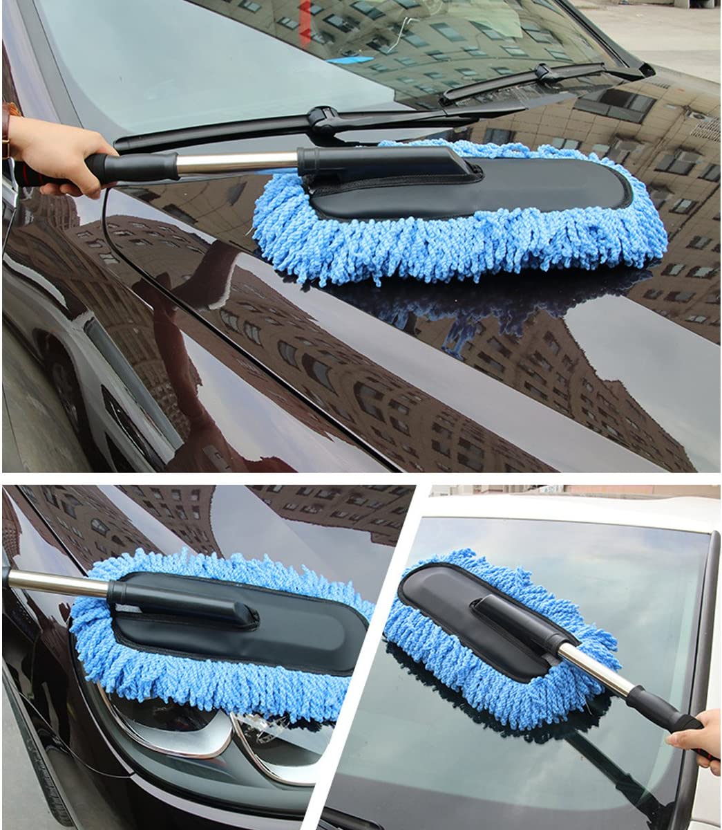 Microfiber Car Cloths Cleaning Kit Interior Products Brush - Microfiber Telescopic Car Top Duster Microfiber Telescopic Car Top Duster