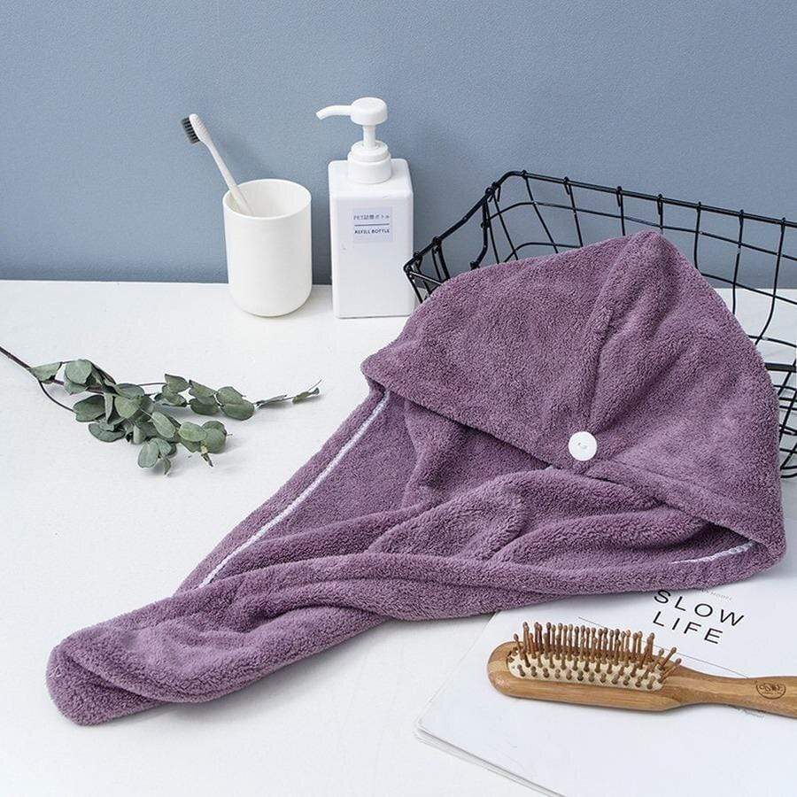Microfiber Hair Towel Instant Quick Dry Towel Wrap Grape Microfiber Hair Towel