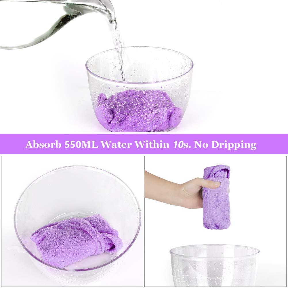 Microfiber Hair Towel Instant Quick Dry Towel Wrap Microfiber Hair Towel