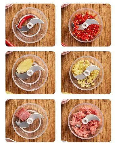Mini Electric Food Chopper 2.0 | Mini Electric Vegetable Chopper Onion Tomato Chopper Mini Electric Food Chopper 2.0 Food Processor