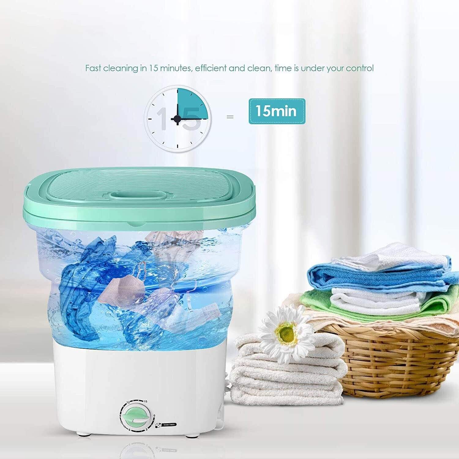Mini Folding Washing Machine Portable Bucket Washer Compact Mini Folding Washing Machine