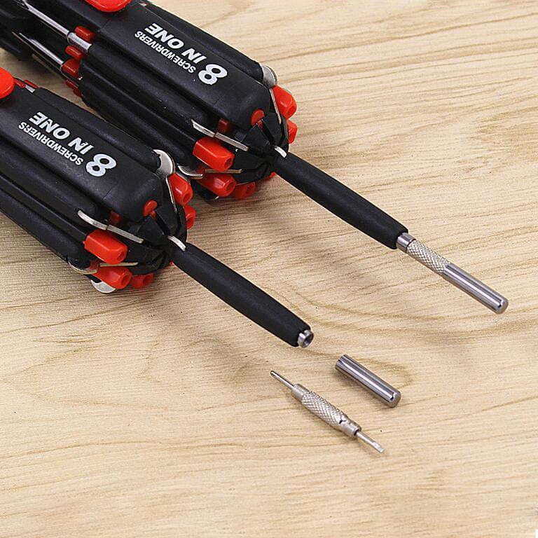 Multi Head Screwdriver All in One Precision Screwdriver Set 8-in-1 Multi-head Screwdriver