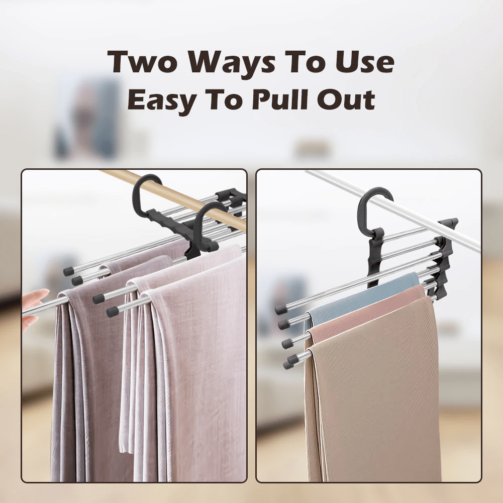 Multi Layer Hanger for Clothes Foldable Space Saving Hanger Multi-layer Foldable Clothes Hanger