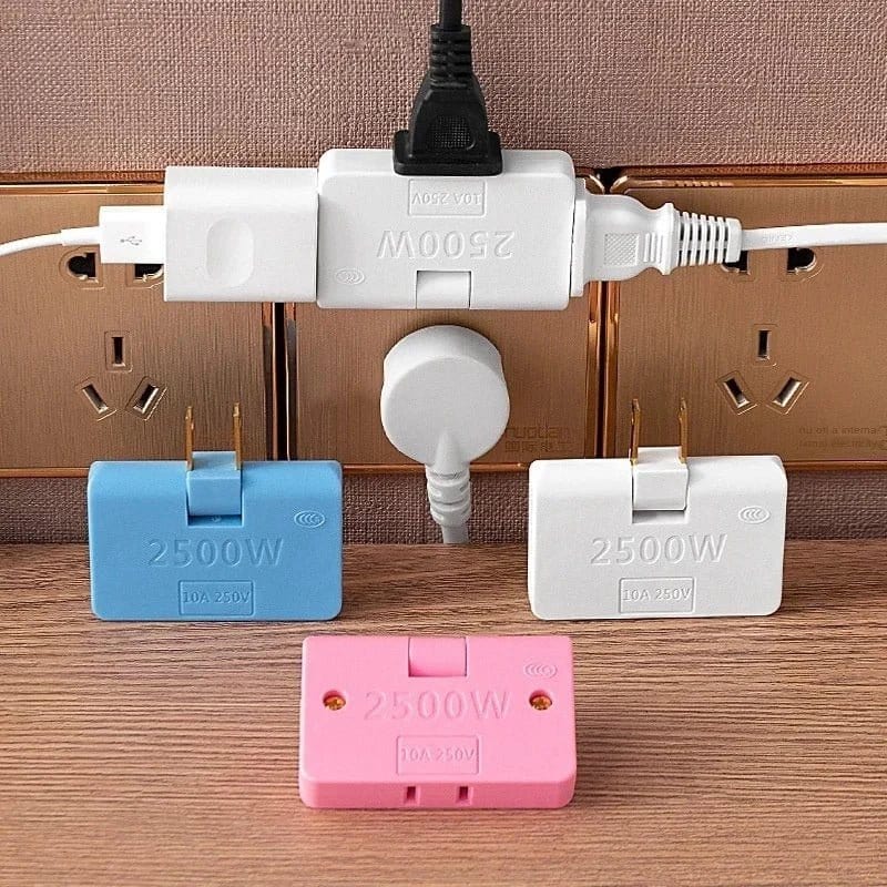 Multi Socket Power Plug 3 Power Extension Adapter Converter - Rotatable Socket Converter (Buy One Get One Free) Rotatable Socket Converter (Buy One Get One Free)