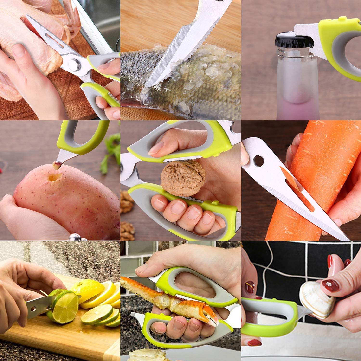 Multipurpose Kitchen Scissors Vegetables Fish Chicken Cutter Multipurpose Kitchen Scissors