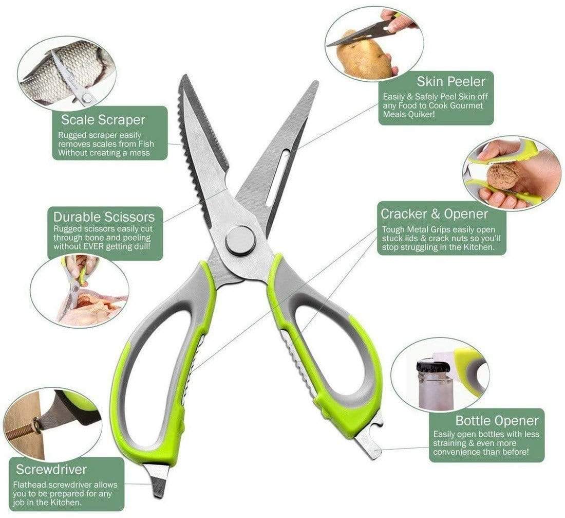 Multipurpose Kitchen Scissors Vegetables Fish Chicken Cutter Multipurpose Kitchen Scissors
