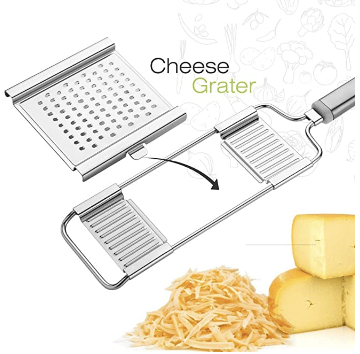 Multipurpose Vegetable Kitchen Grater Cheese Carrot Potato Grater Multipurpose Vegetable Grater
