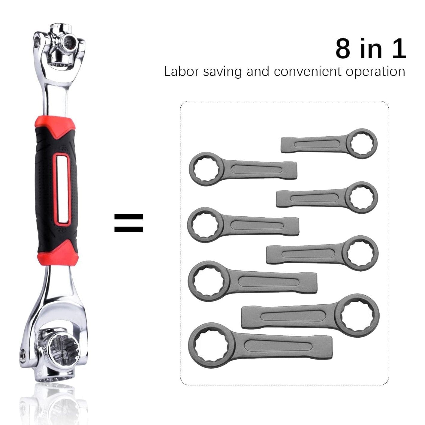 Multipurpose Wrench Tool Adjustable All in One Wrench 48 in 1 Wrench 48-in-1 Universal Wrench