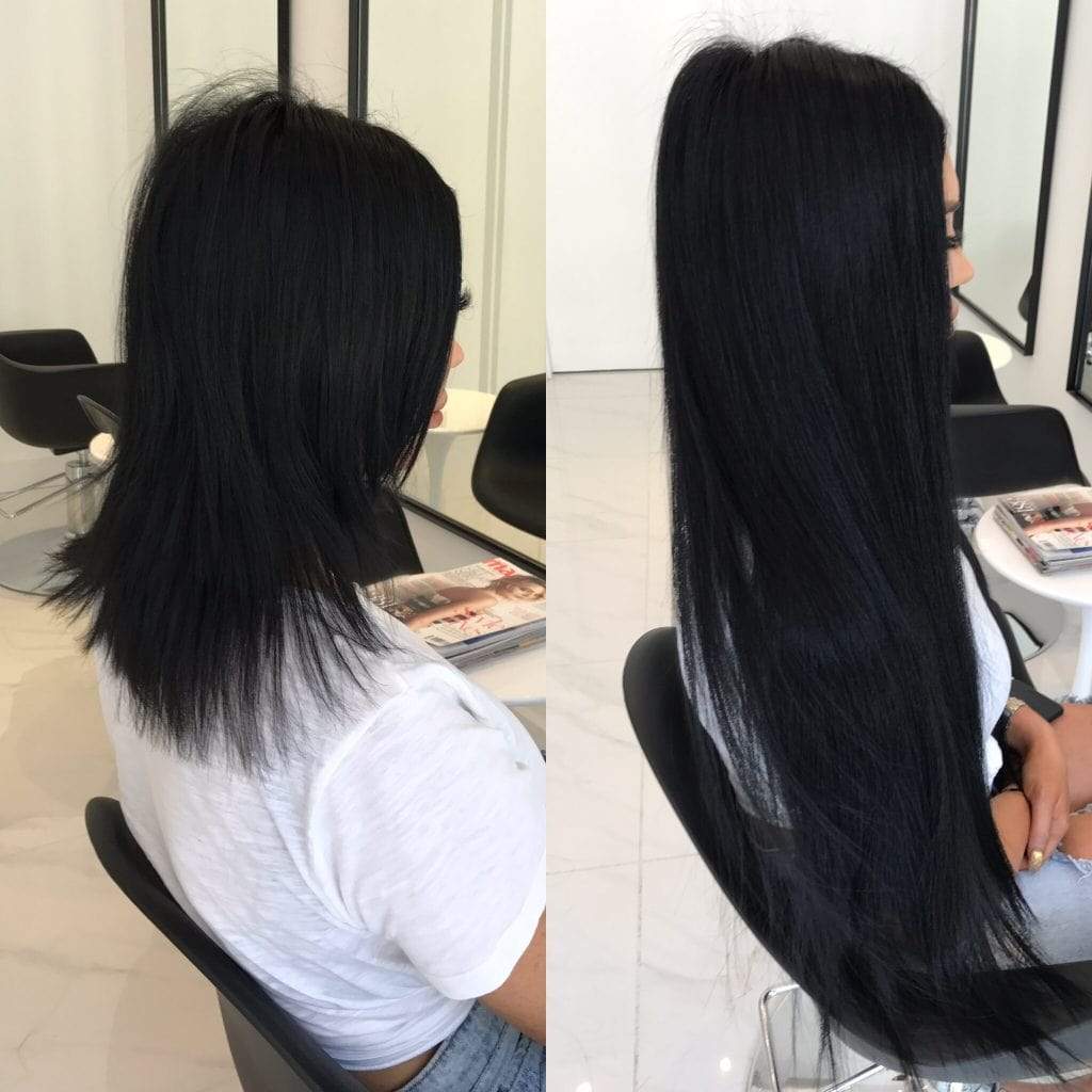 Natural Hair Extensions Professional Good Quality Black Extensions Hair Extension