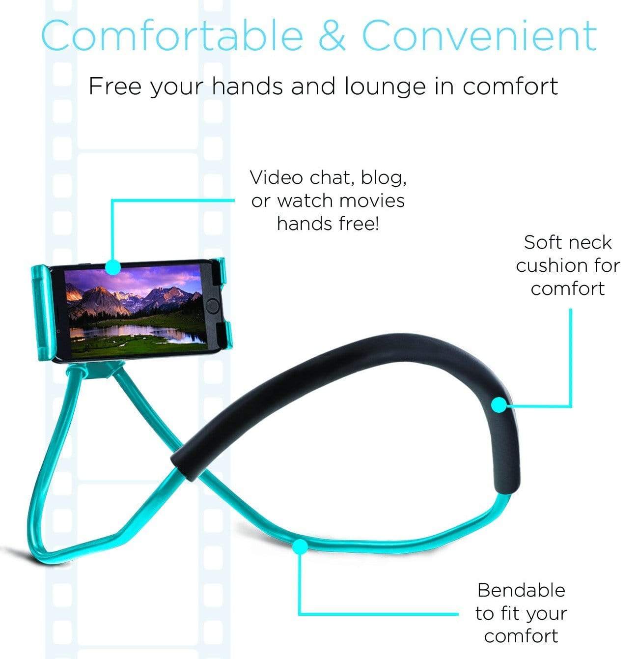 Neck Phone Holder Lazy Mobile Holder for bed Neck Phone Holder