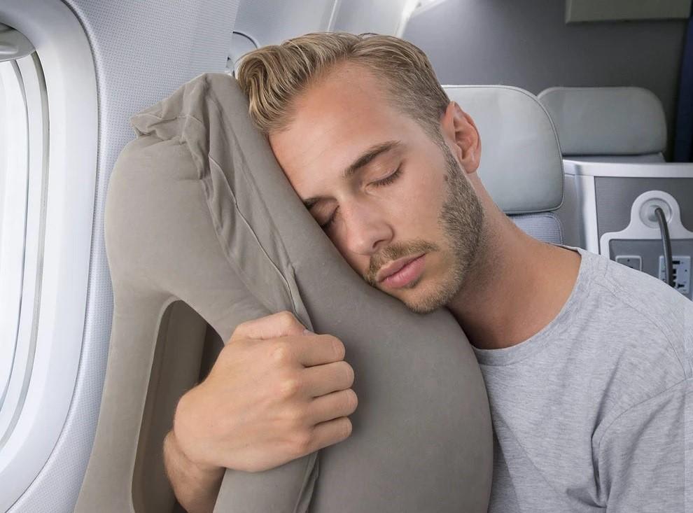 Neck Travel Inflatable Travel Airplane Nap Pillow Inflatable Travel Neck Pillow