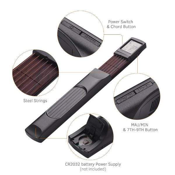Pocket Guitar Trainer Mini Traveler Guitar Practice Tool Pocket Guitar Trainer
