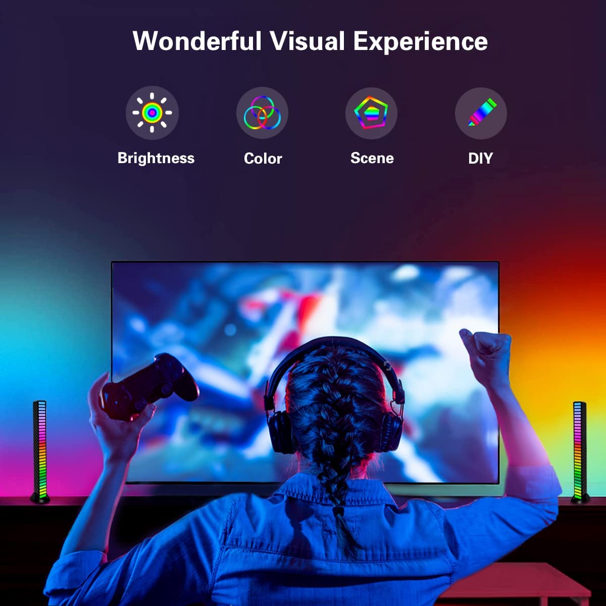 Rgb Led Light Bar Controlled Lights that Sync with Music Rgb Led Light Bar That Syncs With Music