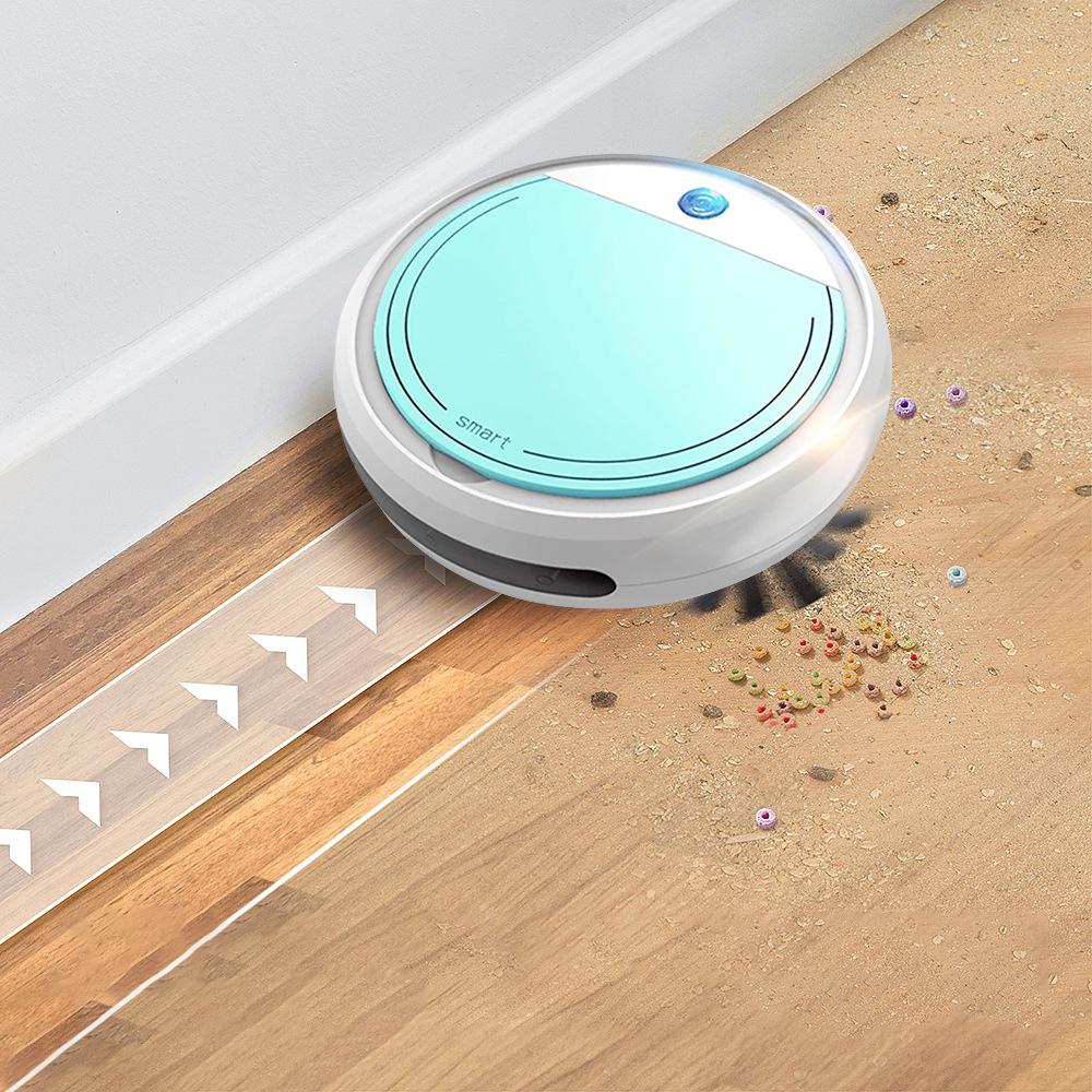 Robot Vacuum Floor Cleaner Automatic Cordless Sweeper Mop Vacuum Cleaners White + Green Robot Vacuum Floor Cleaner
