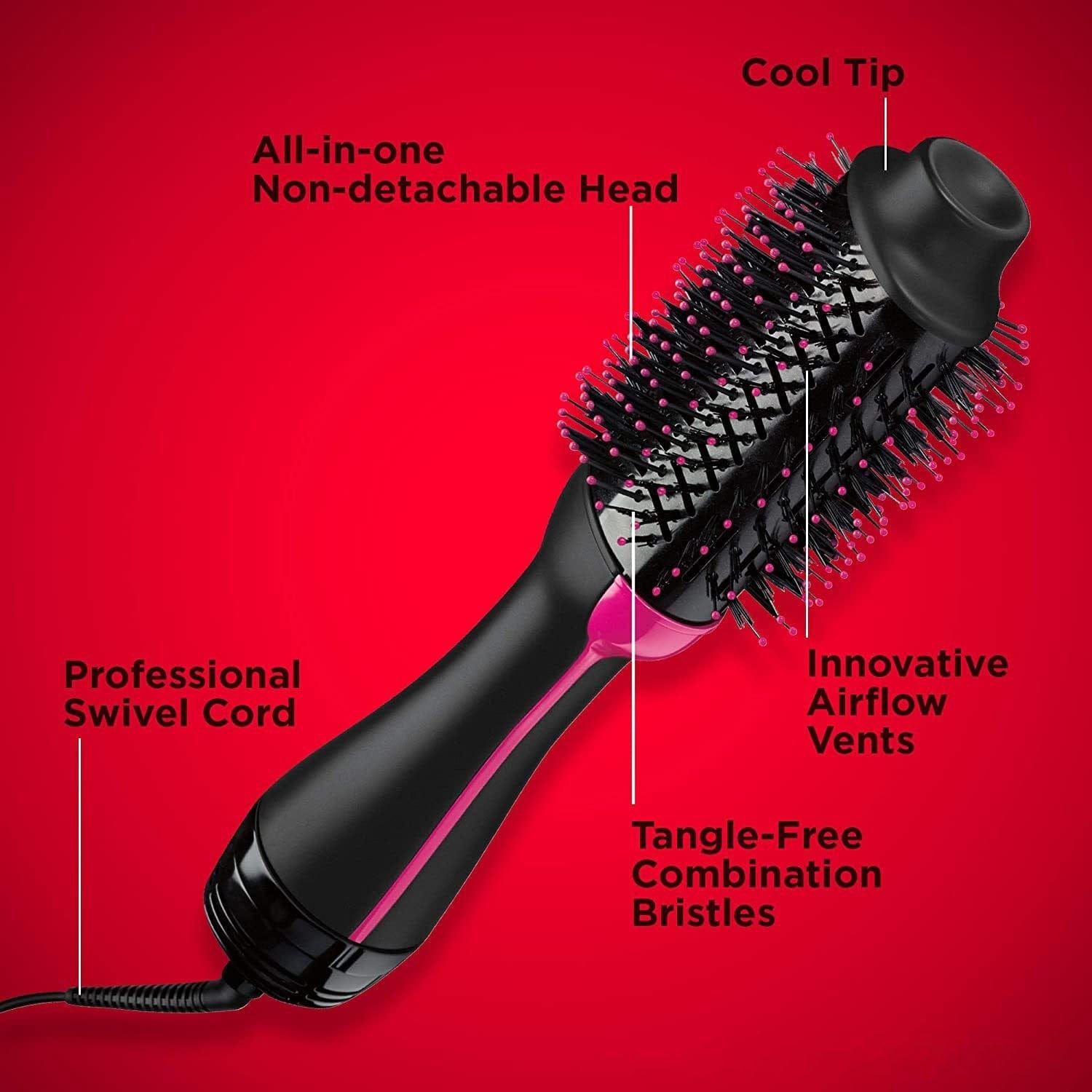 Round Hair Straightening Brush Volumizer Comb Dryer Curling Irons Round Hair Straightening Brush Volumizer Comb Dryer