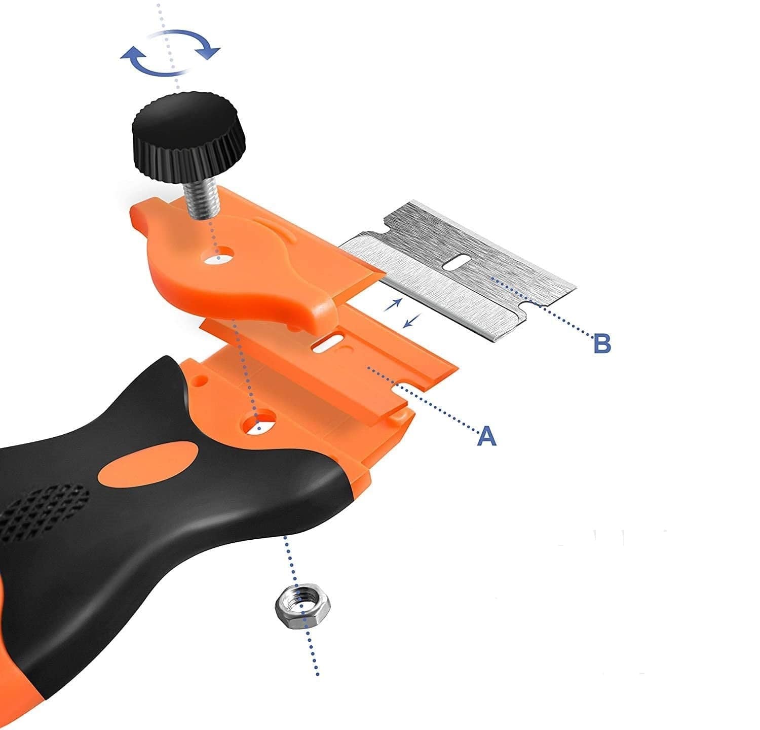 Scraper Tool Glue Glass Plastic Hand Scraper Label Window Tool Plastic Hand Scraper