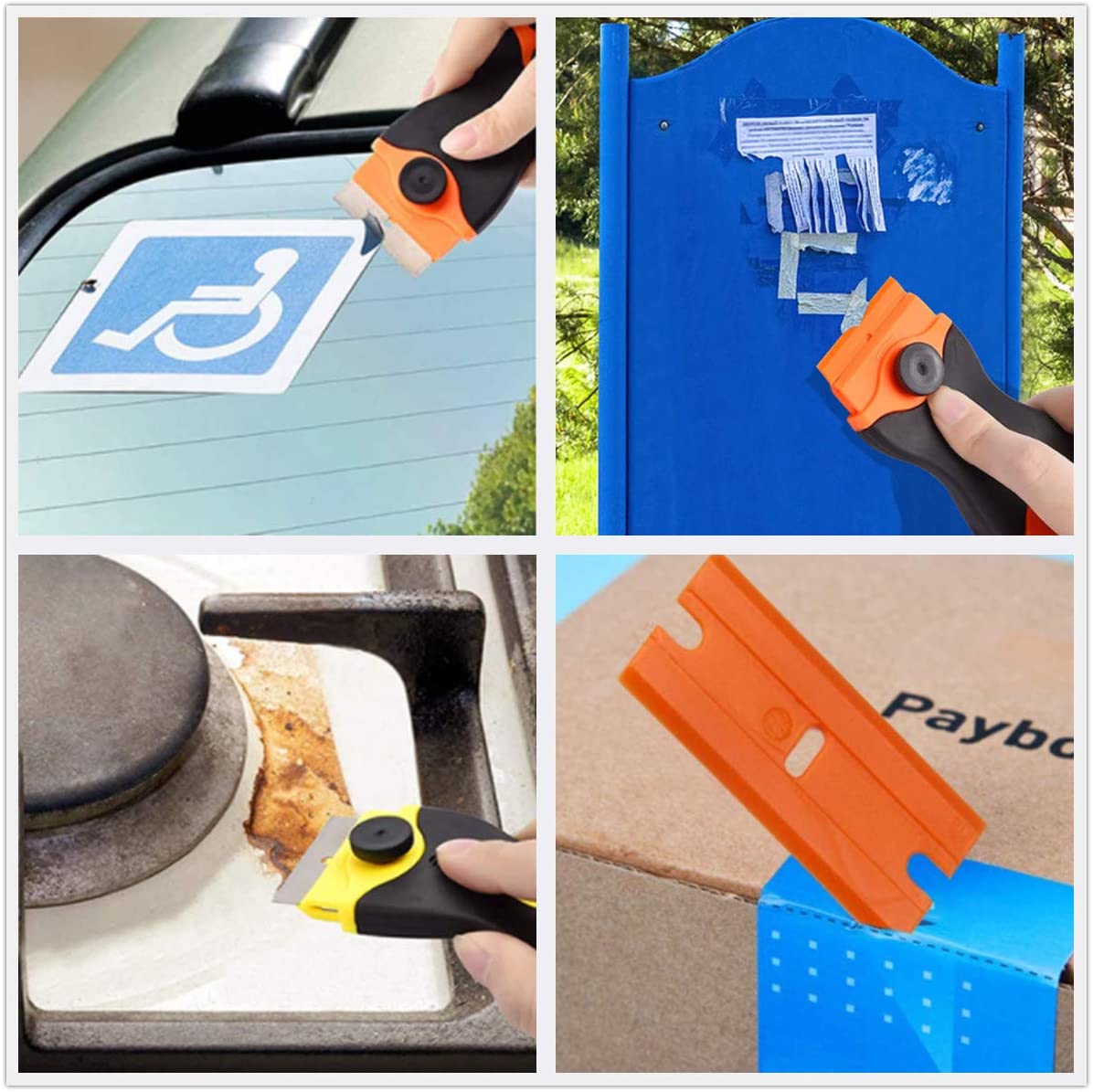 Scraper Tool Glue Glass Plastic Hand Scraper Label Window Tool Plastic Hand Scraper