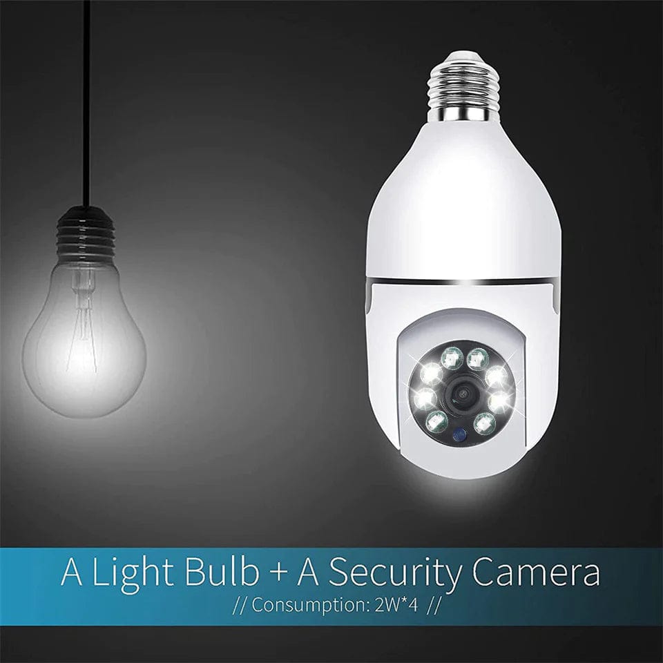 Security Wifi Bulb Camera Cctv Security Light Wireless Cam Wifi Bulb Security Camera