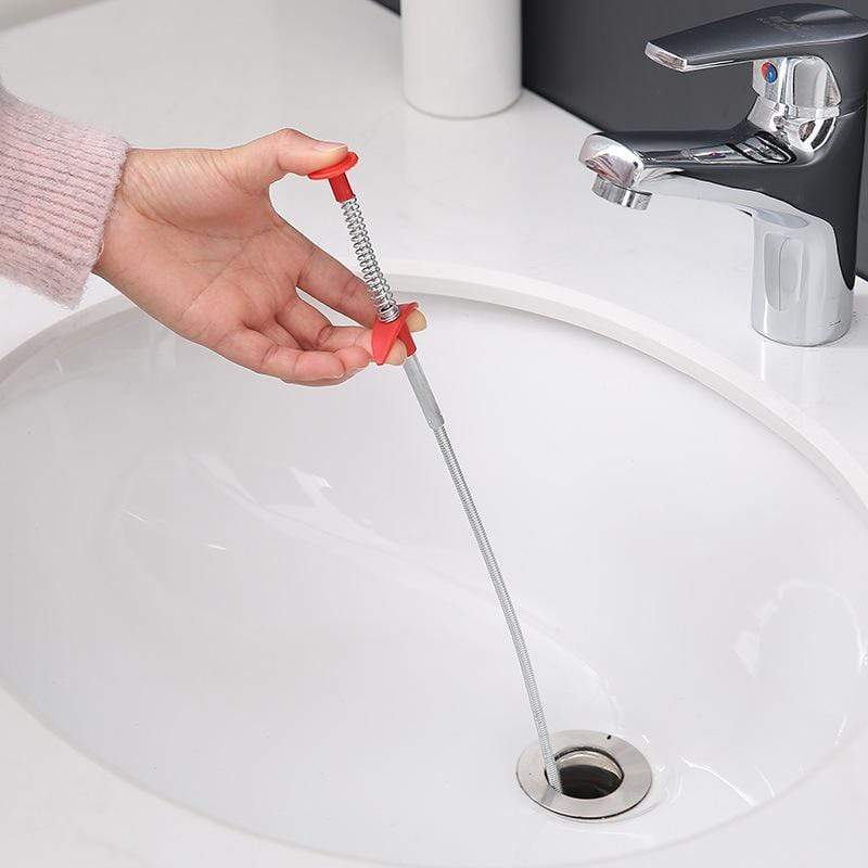 Sink Drain Cleaner Tool Bathroom Drain Clog Remover Wire Cable Drain Cleaner Tool