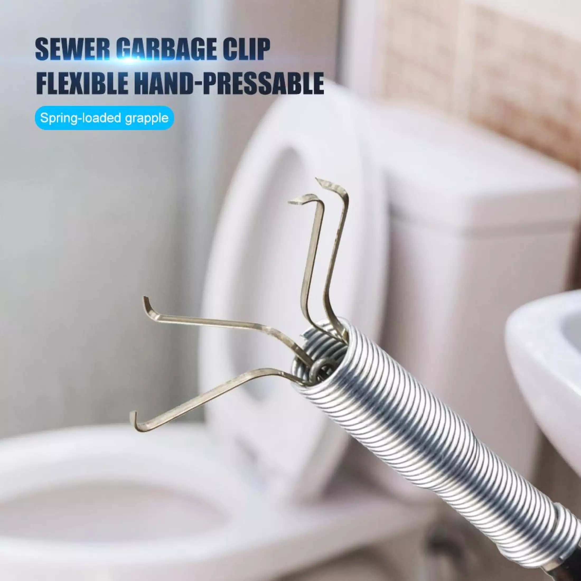 Sink Drain Cleaner Tool Bathroom Drain Clog Remover Wire Cable Drain Cleaner Tool