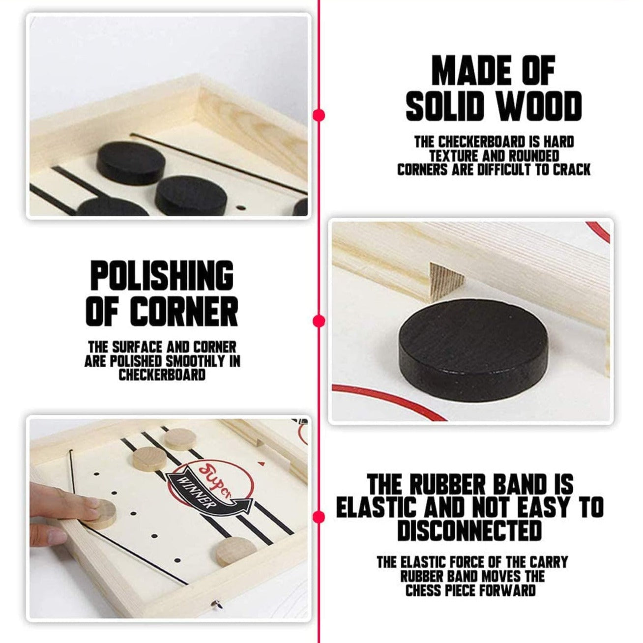 Slingshot Board Game Fast Sling Puck Game Mini Foosball Sling Puck Game