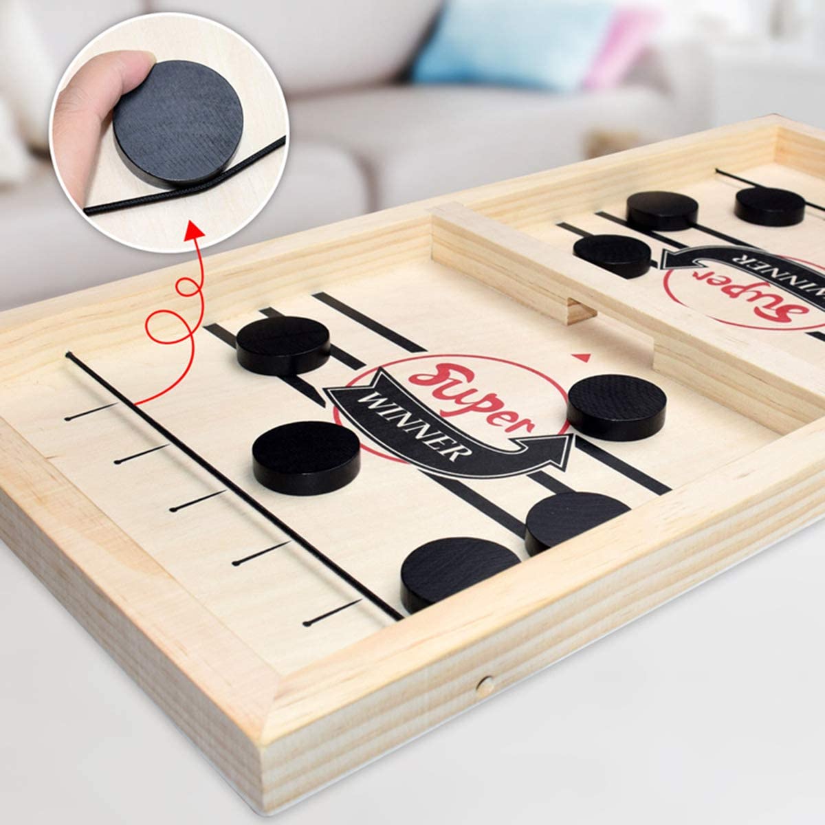 Slingshot Board Game Fast Sling Puck Game Mini Foosball Sling Puck Game