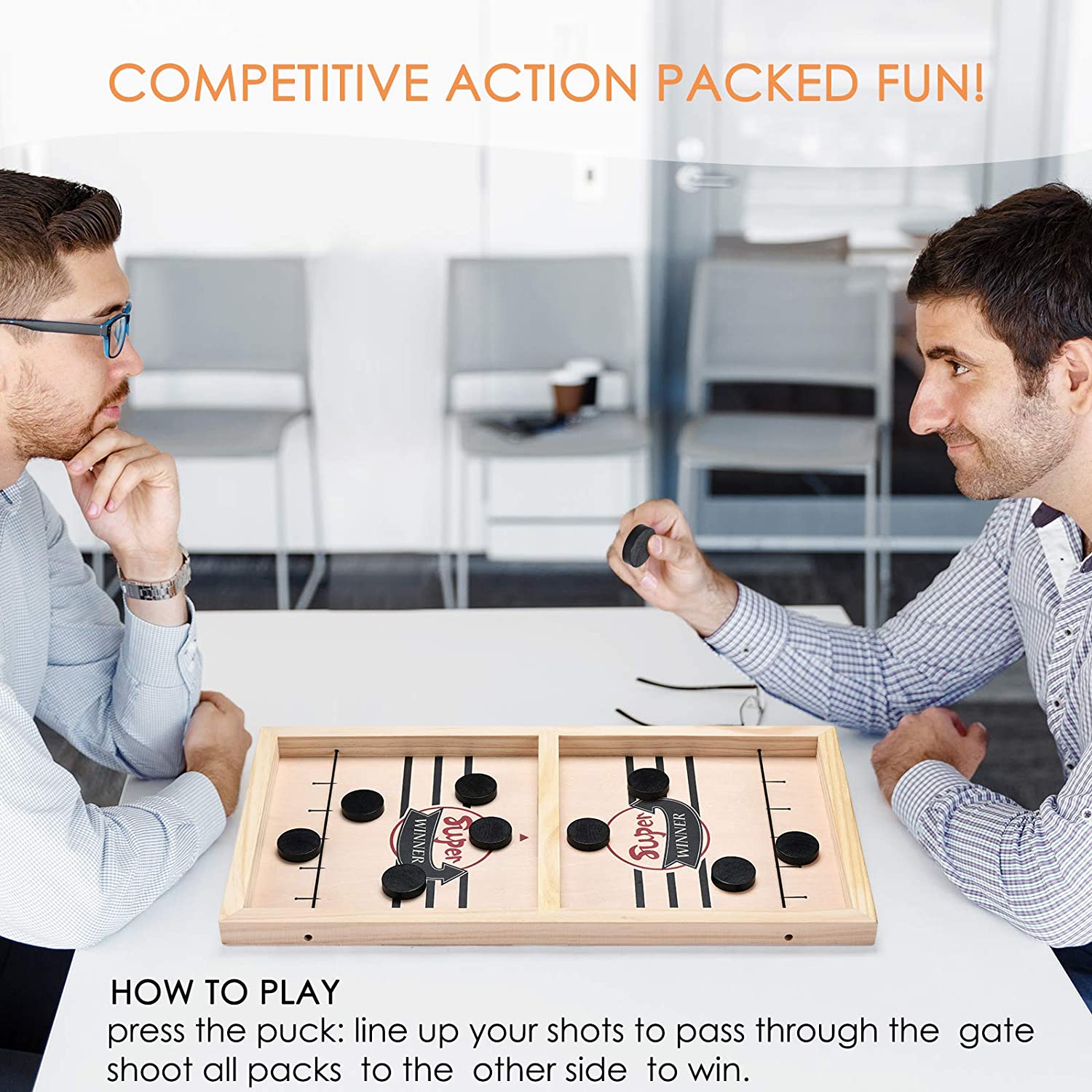 Slingshot Board Game Fast Sling Puck Game Mini Foosball Sling Puck Game