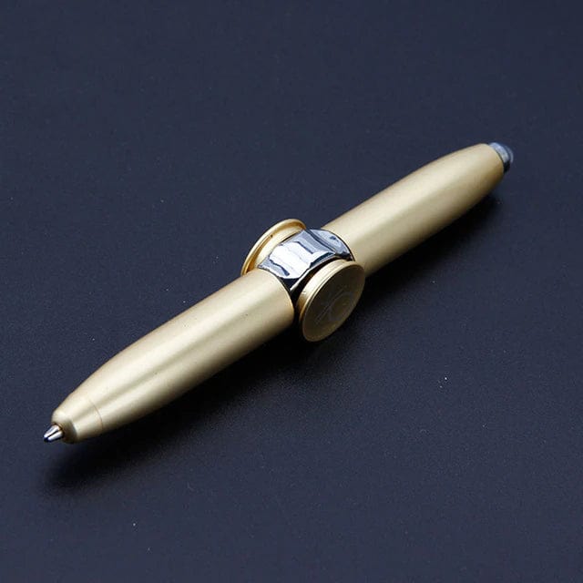 Spinning Ball Point Pen Metal Fidget Pen For Gift Fingertip Ballpen Gold Spinning Ballpoint Fidget Pen