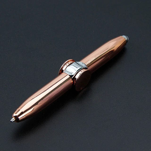 Spinning Ball Point Pen Metal Fidget Pen For Gift Fingertip Ballpen Rose gold Spinning Ballpoint Fidget Pen