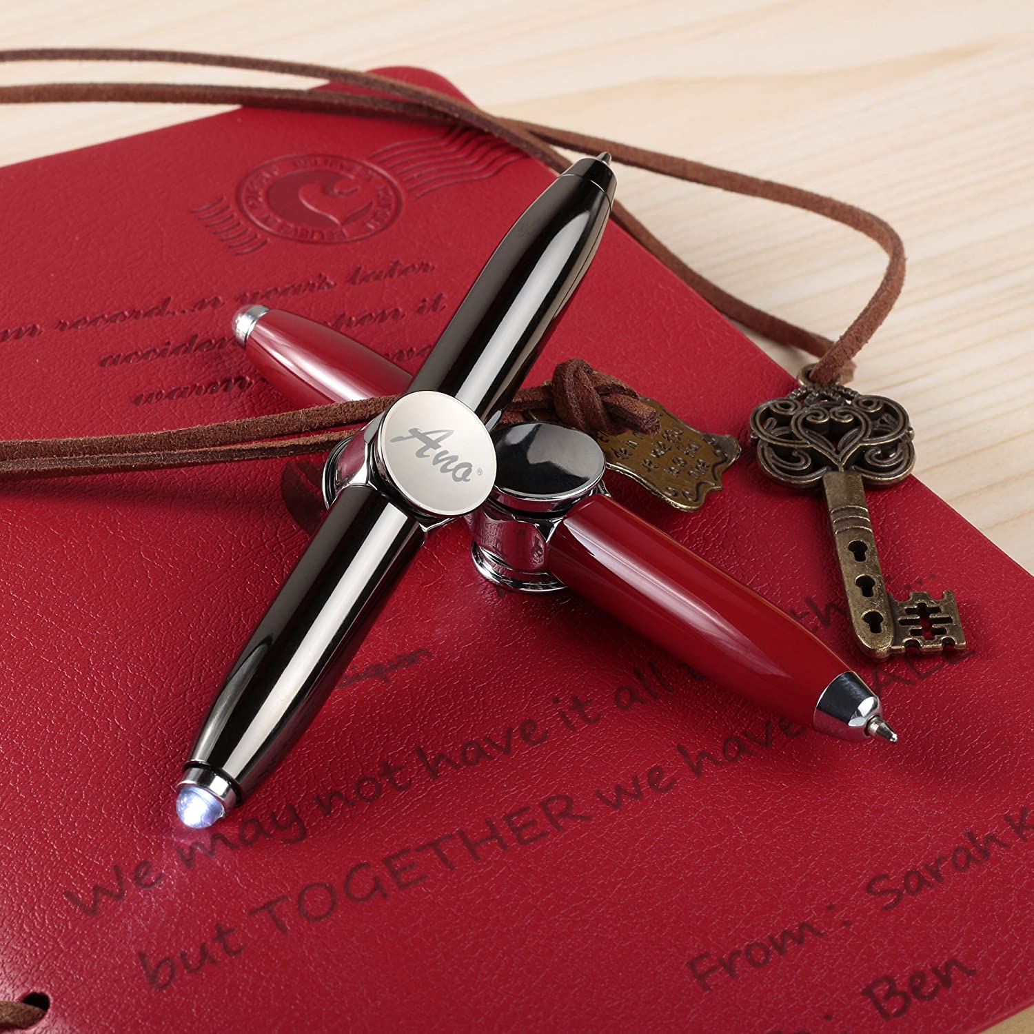 Spinning Ball Point Pen Metal Fidget Pen For Gift Fingertip Ballpen Spinning Ballpoint Fidget Pen