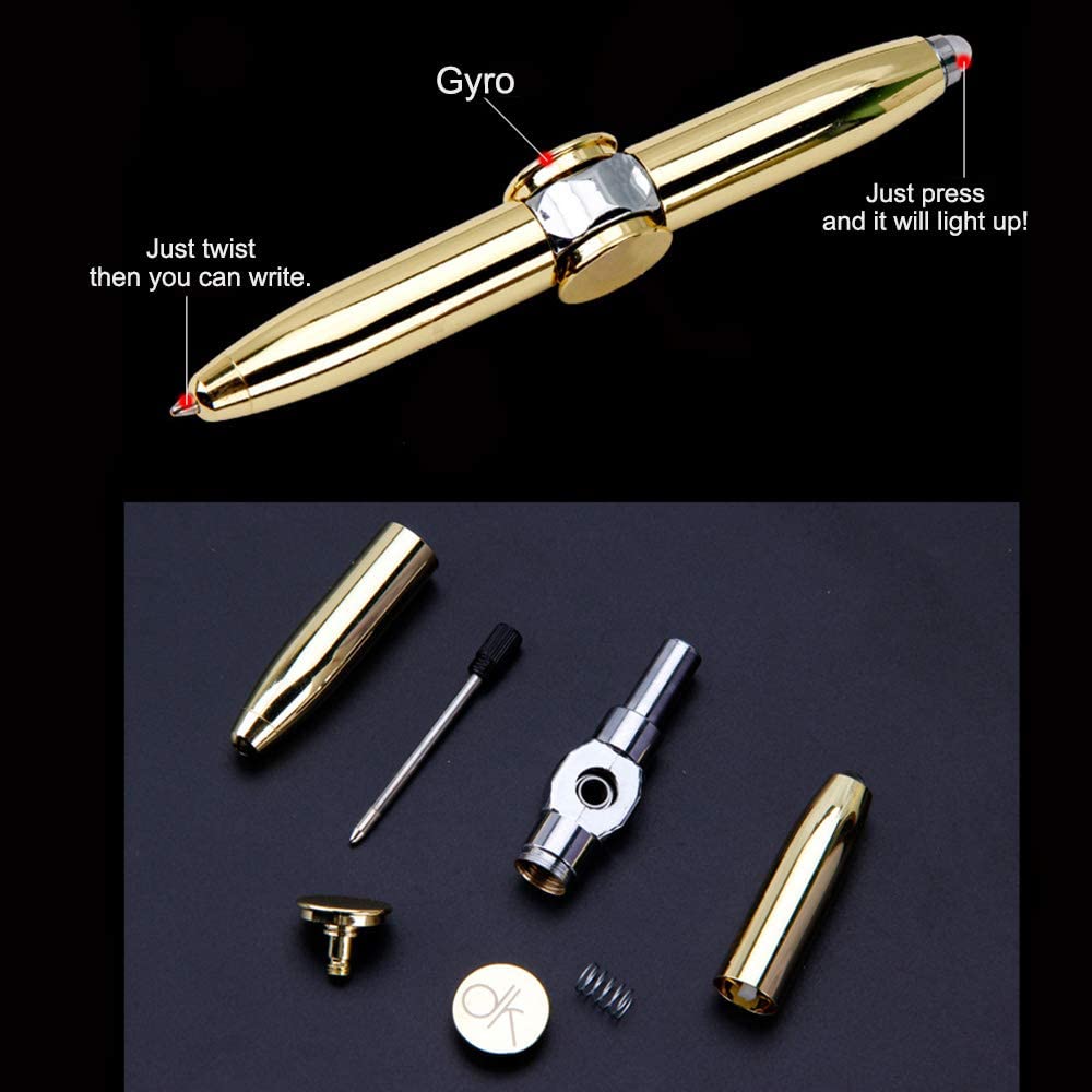 Spinning Ball Point Pen Metal Fidget Pen For Gift Fingertip Ballpen Spinning Ballpoint Fidget Pen