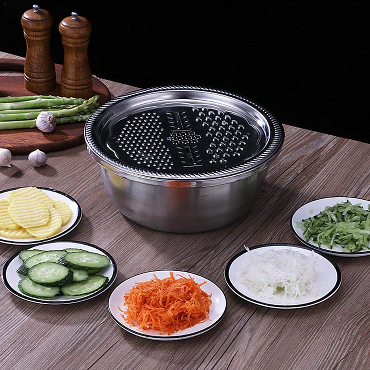 Stainless Steel Strainer Basin Kitchen Vegetable Grater Stainless Steel Strainer Basin Kitchen Vegetable Grater