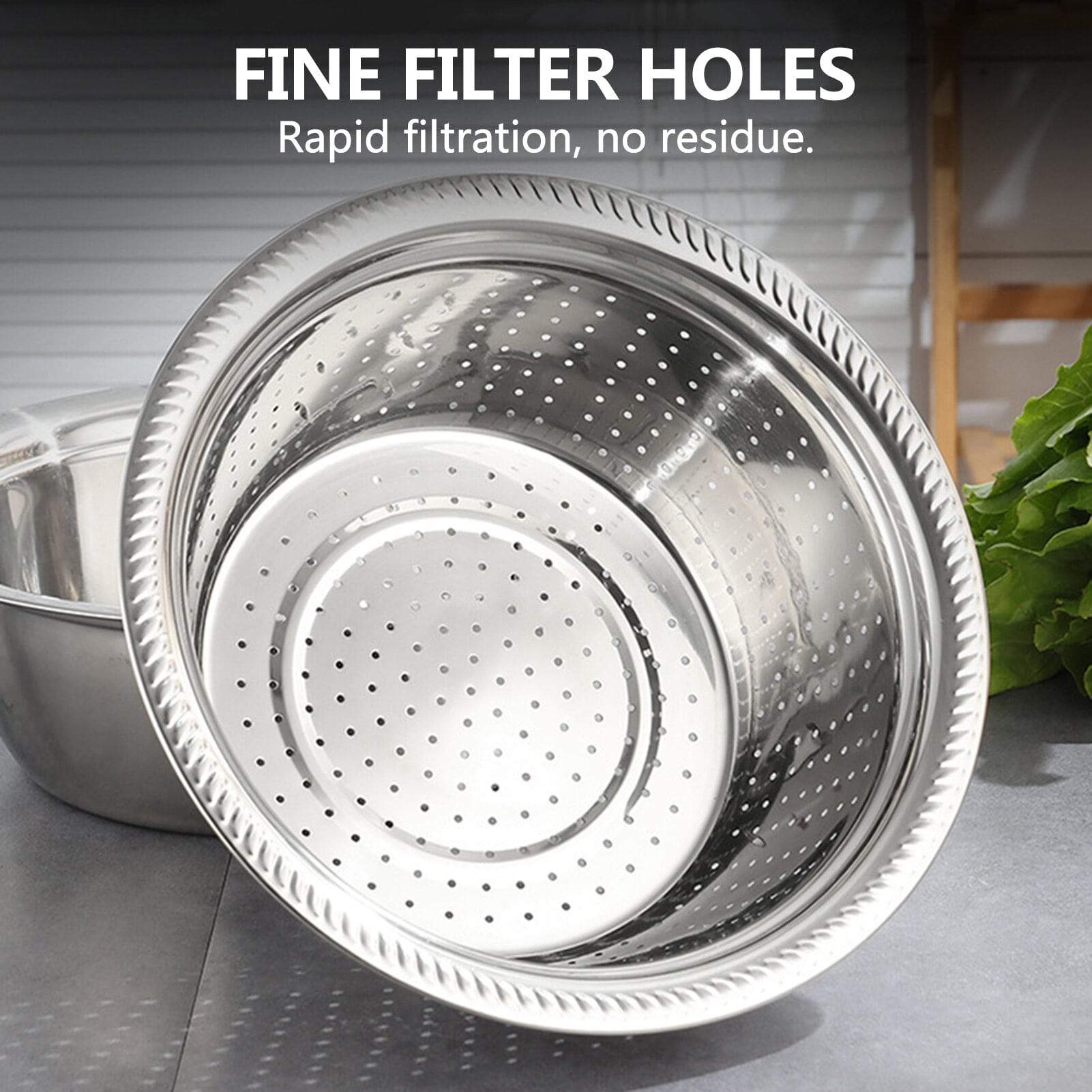 Stainless Steel Strainer Basin Kitchen Vegetable Grater Stainless Steel Strainer Basin Kitchen Vegetable Grater