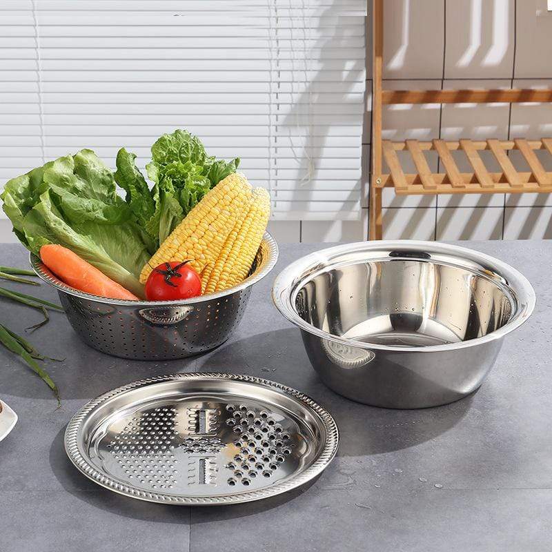 Stainless Steel Strainer Basin Kitchen Vegetable Grater Stainless Steel Strainer Basin Kitchen Vegetable Grater