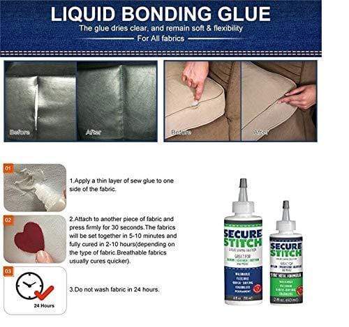 Strong Fabric Glue for Clothes Waterproof Washable Sewing Solution Fabric Glue