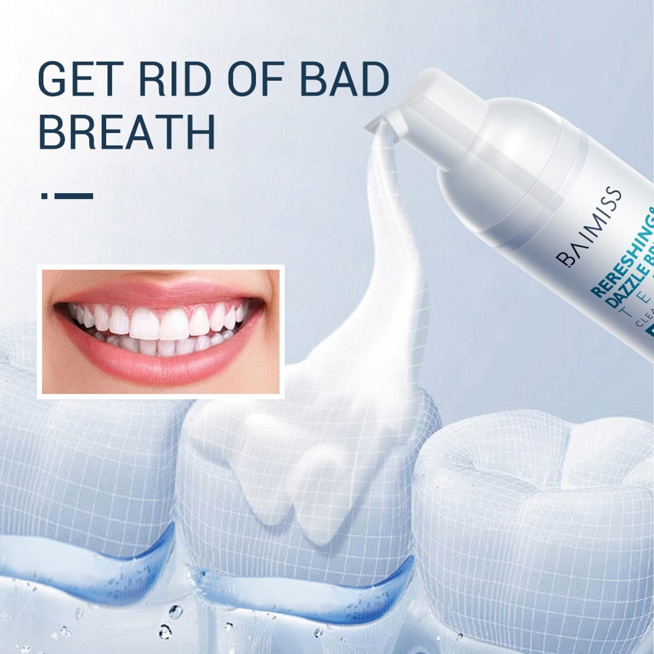Teeth Whitening Mousse Foam Toothpaste Dental Stain Tartar Remover Foam Toothpaste (Pack of 2)