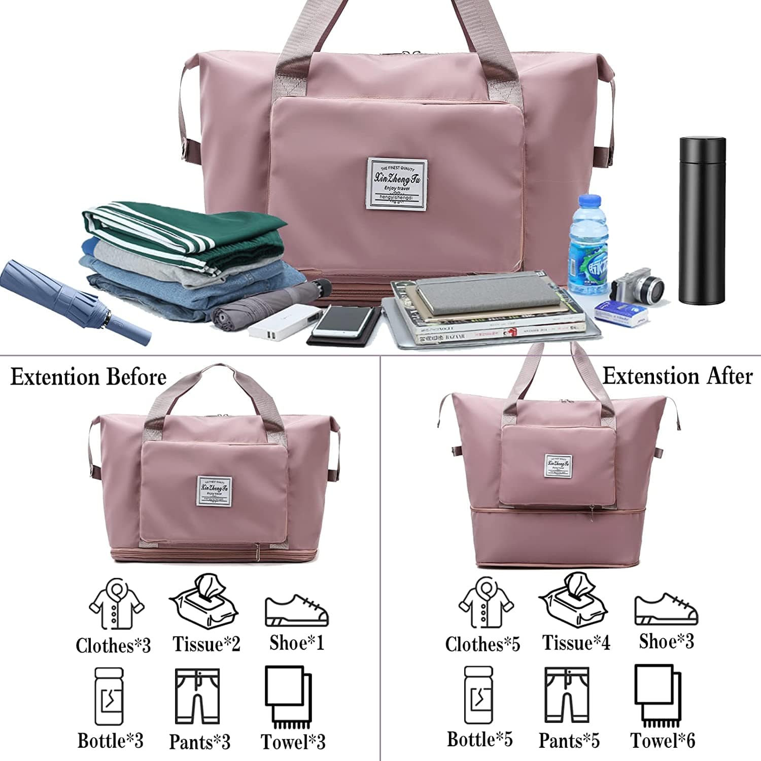 Travel Carrying Duffle Shoulder Bag Folding Luggage - Foldable Travel Duffle Bag Foldable Travel Duffle Bag