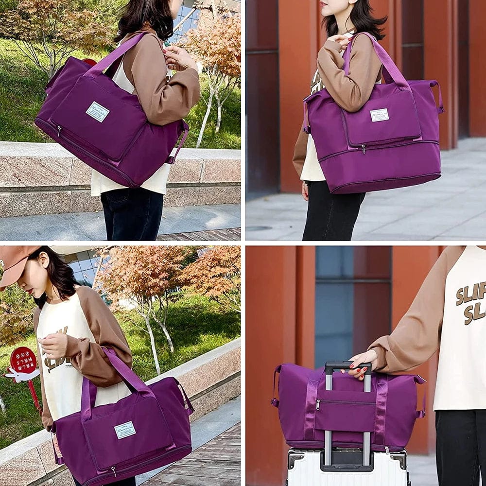 Travel Carrying Duffle Shoulder Bag Folding Luggage - Foldable Travel Duffle Bag Foldable Travel Duffle Bag