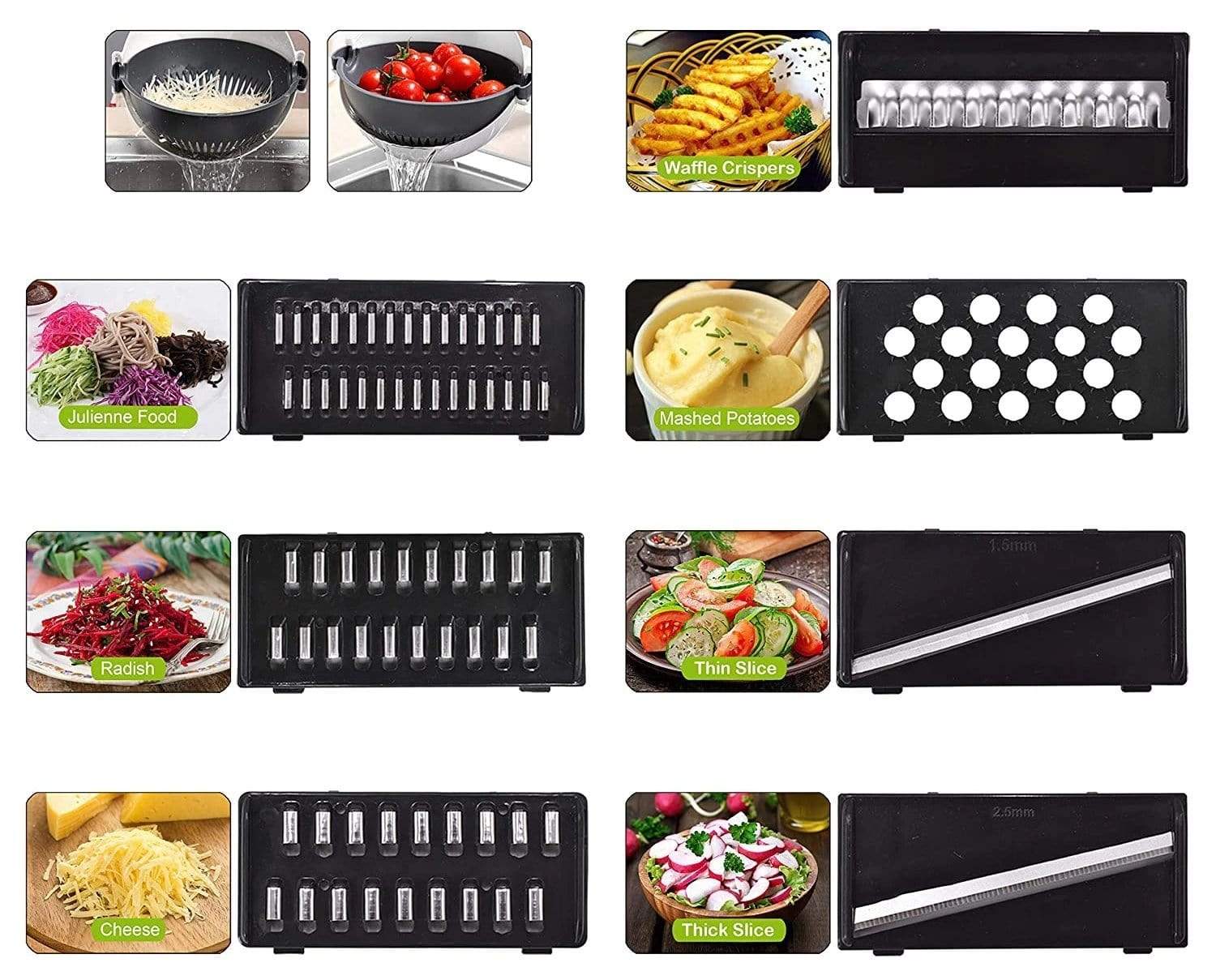 Vegetable Cutter | Multifunctional Slicer Cutter Vegetable Strainer Potato Carrot Grater Manual Choppers & Chippers Vegetable Cutter