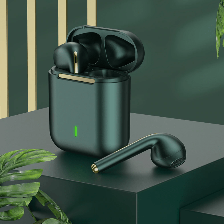 Wireless Bluetooth Waterproof Rechargeable Earbud - True Wireless Earbuds Midnight Green True Wireless Earbuds
