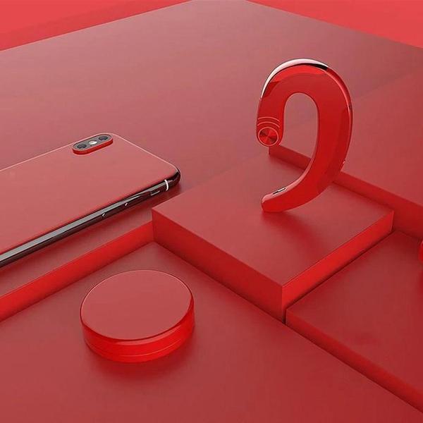 Wireless Earbuds Best Bluetooth Headset Bone Conduction Earphones Blazing Red Bone Conduction Earphones