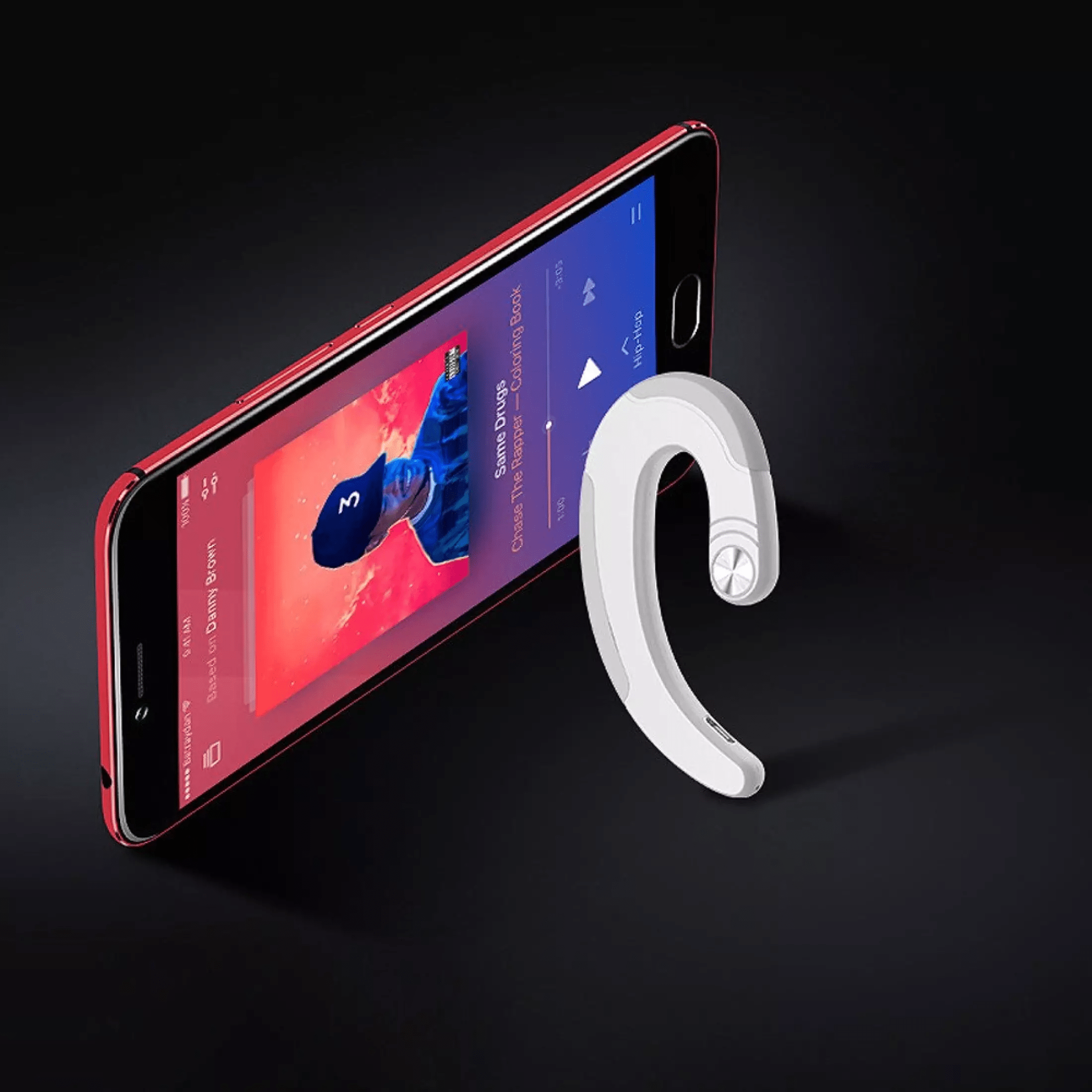 Wireless Earbuds Best Bluetooth Headset Bone Conduction Earphones Ivory White Bone Conduction Earphones