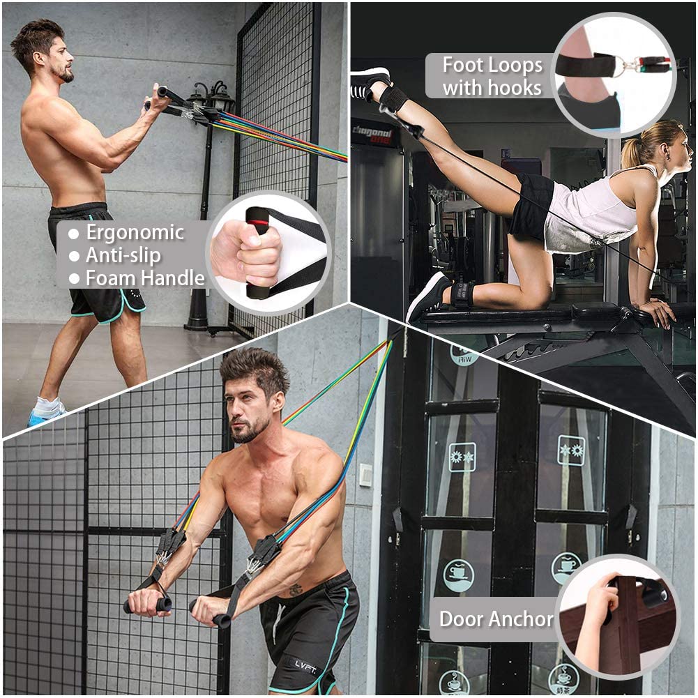 Workout Resistance Band Set Full Body Workout Squat Rope Resistance Bands Resistance Band Set