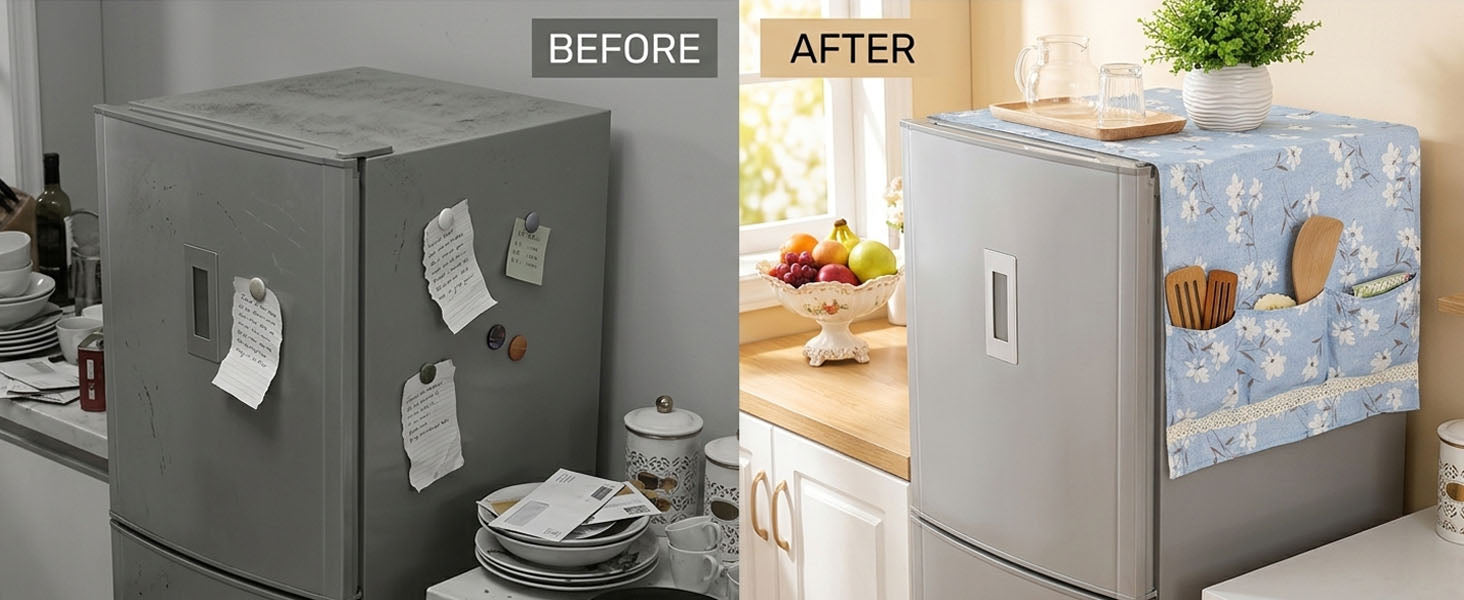 Washing Machine & Fridge Cover Combo