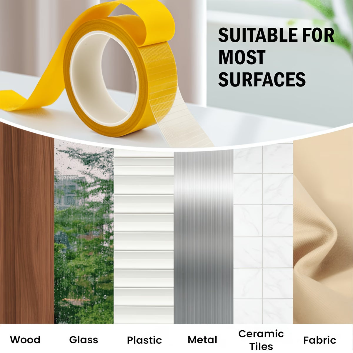 Double Sided Adhesive Mesh Tape (Set of 2)