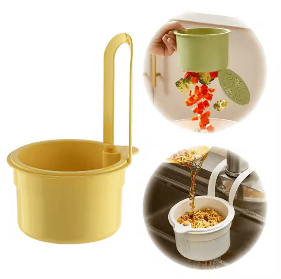2 in 1 Kitchen Strainer Cum Basket | Kitchen Basket Cleaning Items Strainer Storge Baskets Bowl 2 in 1 Kitchen Strainer Cum Basket