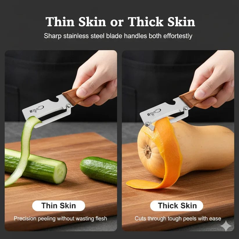 2 in 1 Stainless Steel Peeler (Pack of 2) | Peeler Knife Potatoes Stainless Steel Peeler Carrots Kitchen Tool Manual Knife Sharpeners 2 in 1 Stainless Steel Peeler (Pack of 2)