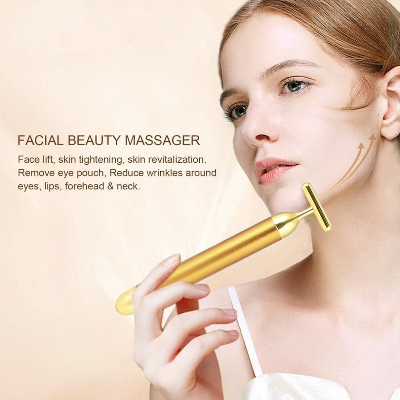 24k Gold Face Massager Roller For Skin Massage Tool 24k Gold Face Massager